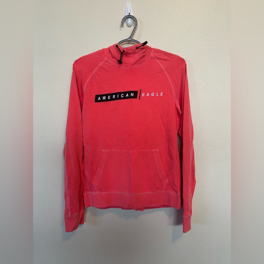 American Eagle Outfitters Size M Pink Hoodie Pullover Sweatshirt